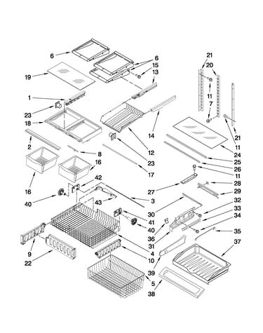 Shelf parts