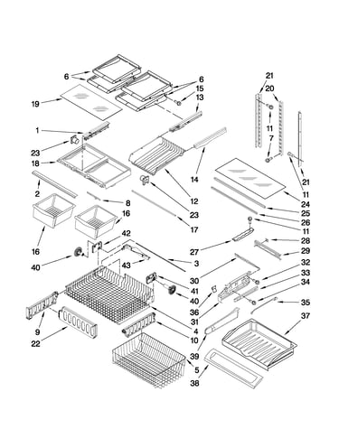 Shelf parts