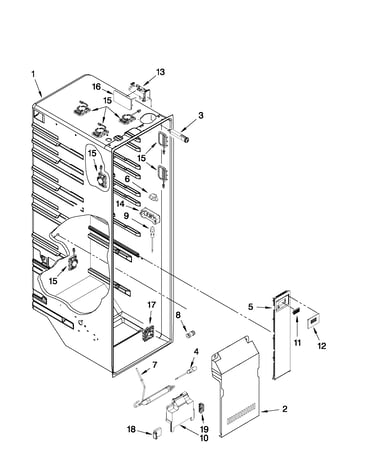 Refrigerator liner parts