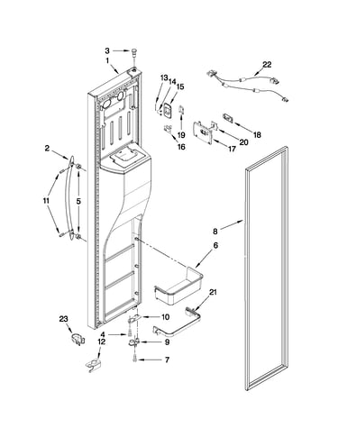 Freezer door parts