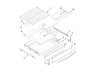 KitchenAid KERS306BSS0 drawer and rack parts diagram