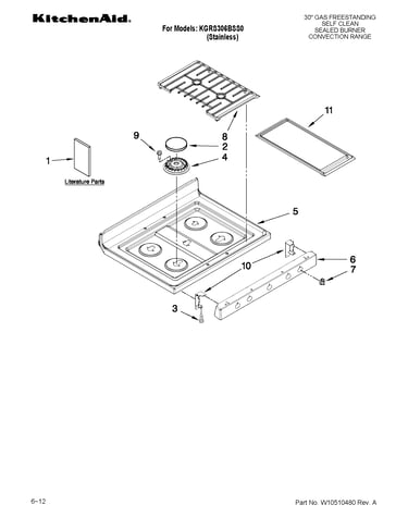 Cooktop parts