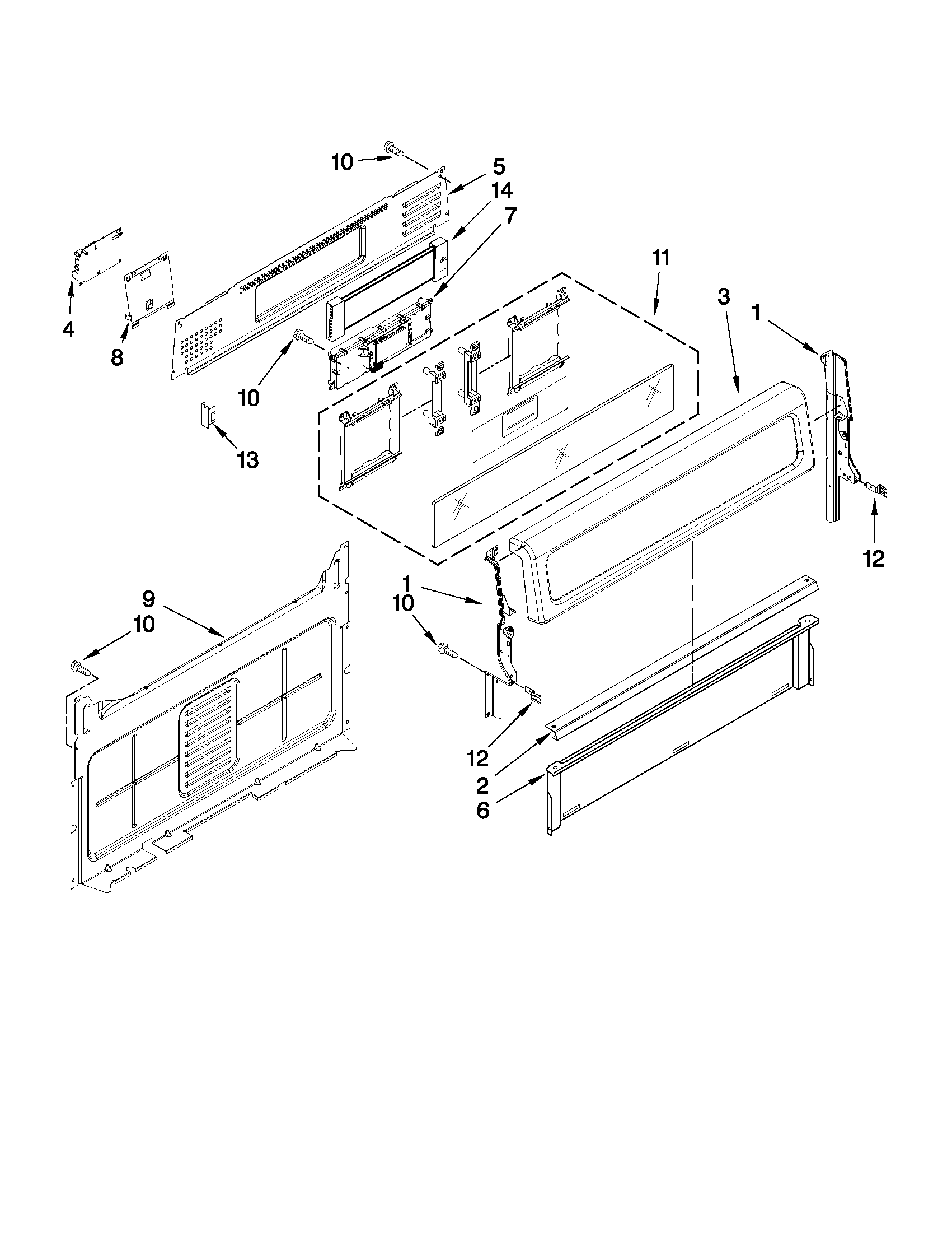 Control panel parts