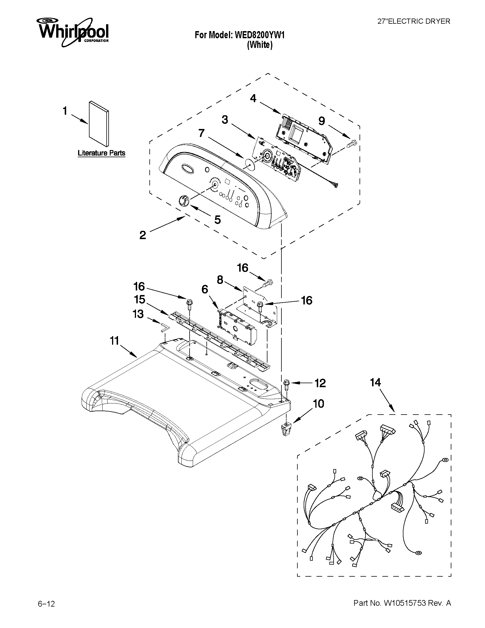 Top and console parts