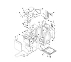 Whirlpool WED8200YW1 cabinet parts diagram