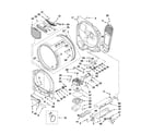 Whirlpool WED8200YW1 bulkhead parts diagram