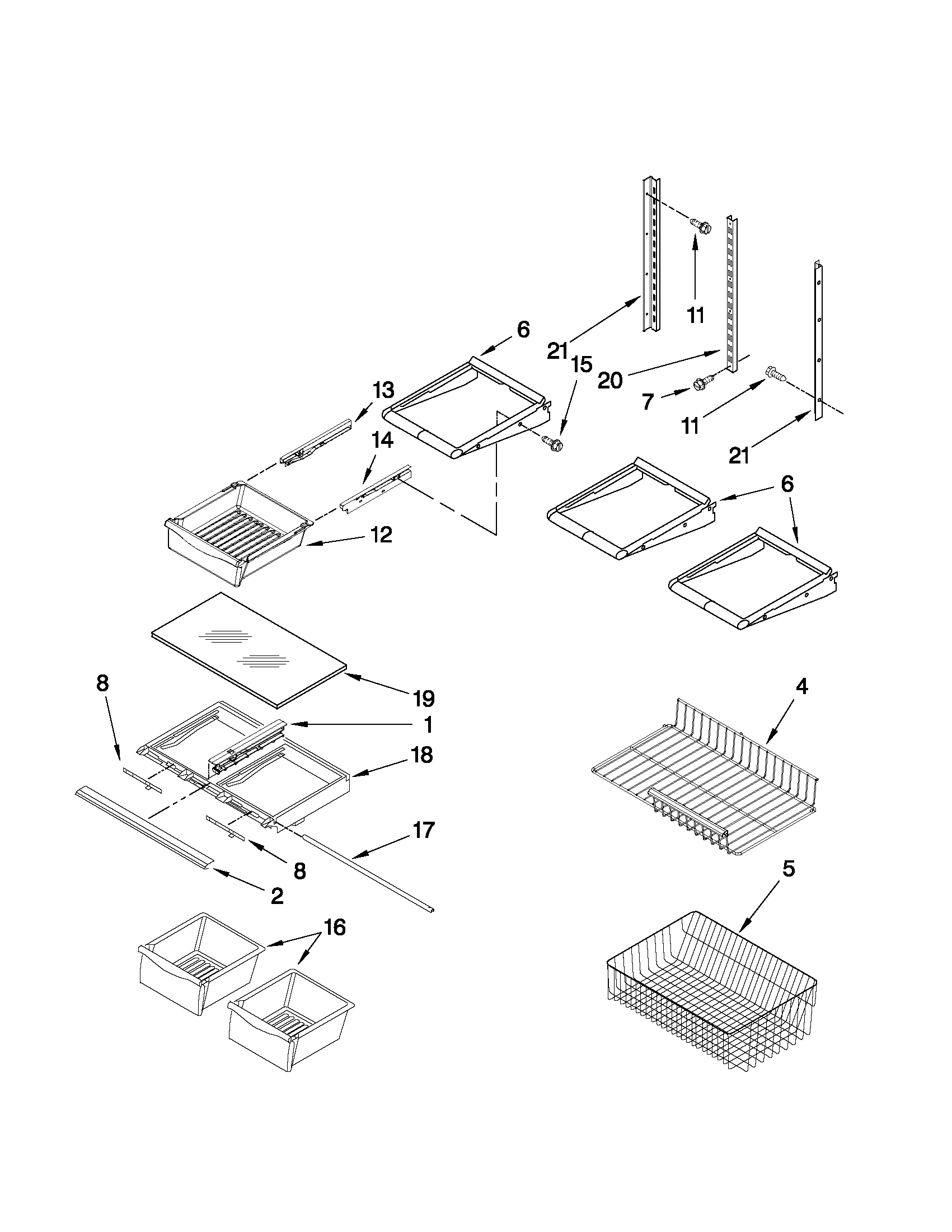 Shelf parts