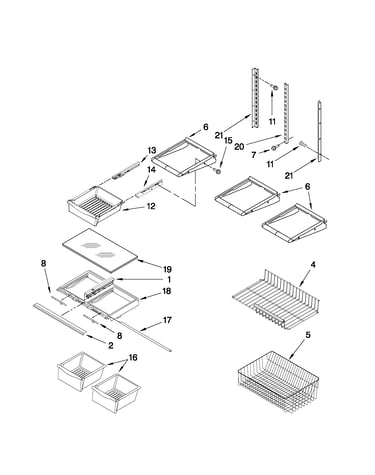 Shelf parts