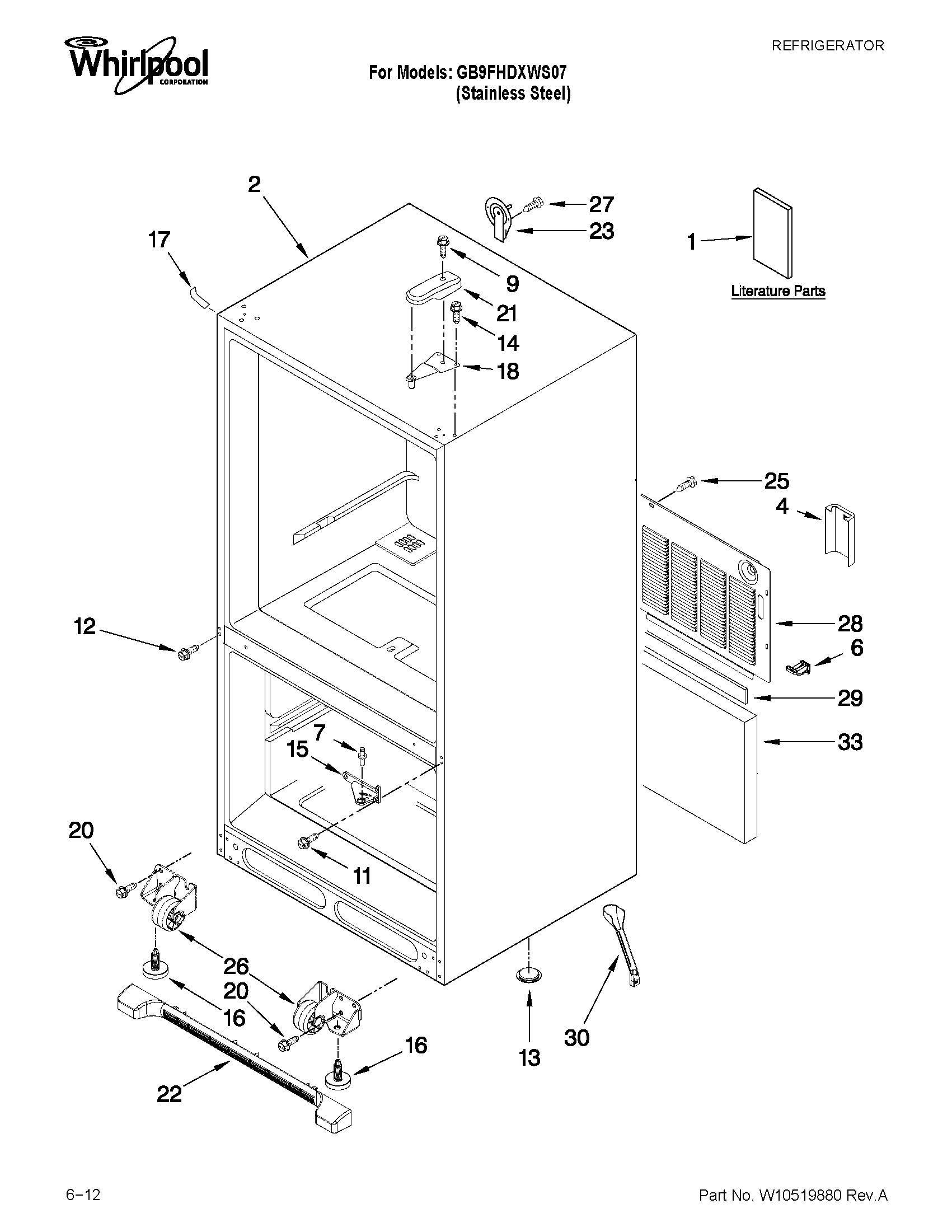 CABINET PARTS