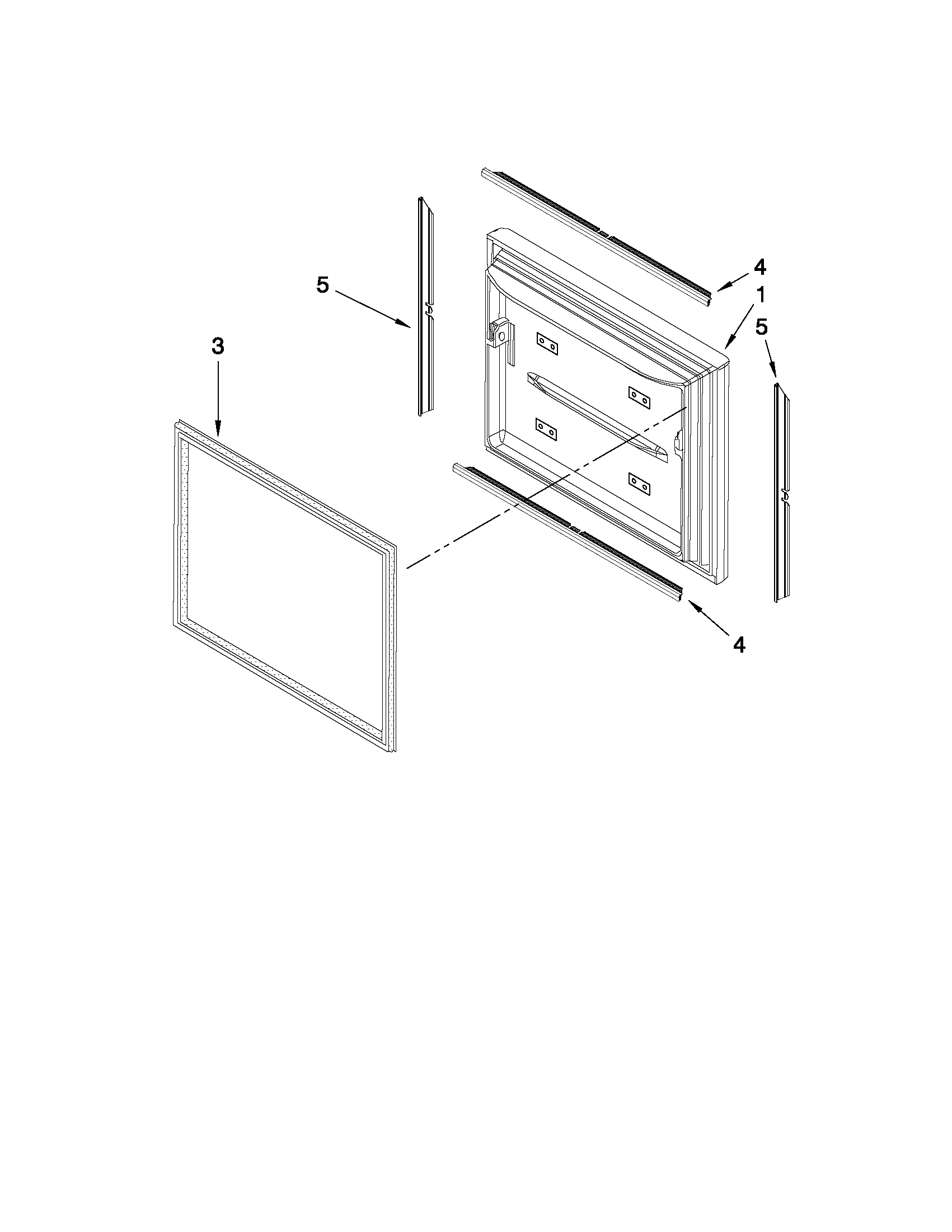 Freezer door parts