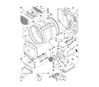 Maytag MLE24PDAZW0 upper and lower bulkhead parts diagram