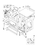 Upper cabinet and front panel parts