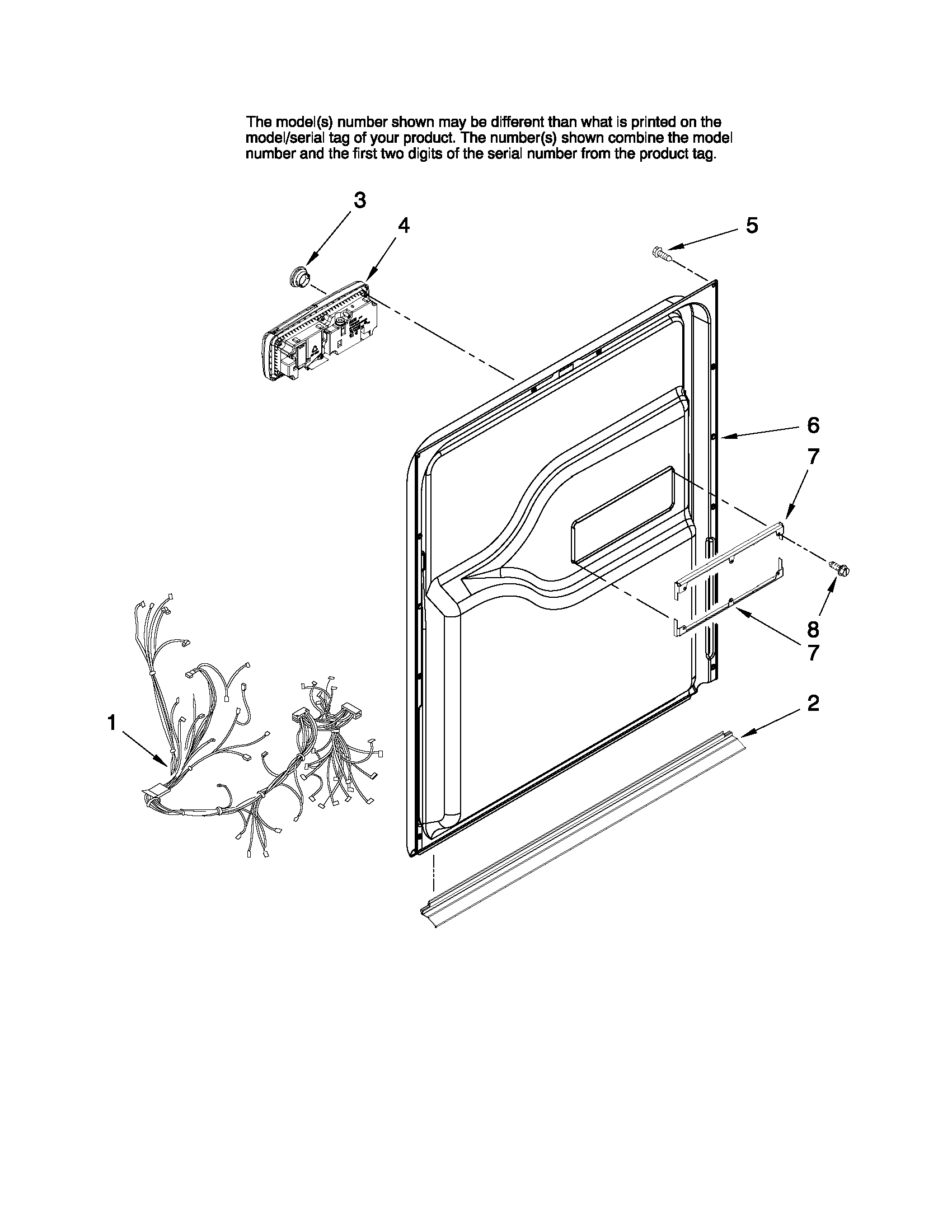 Inner door parts