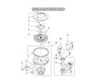 Maytag MDB7851AWQ0 pump and motor parts diagram