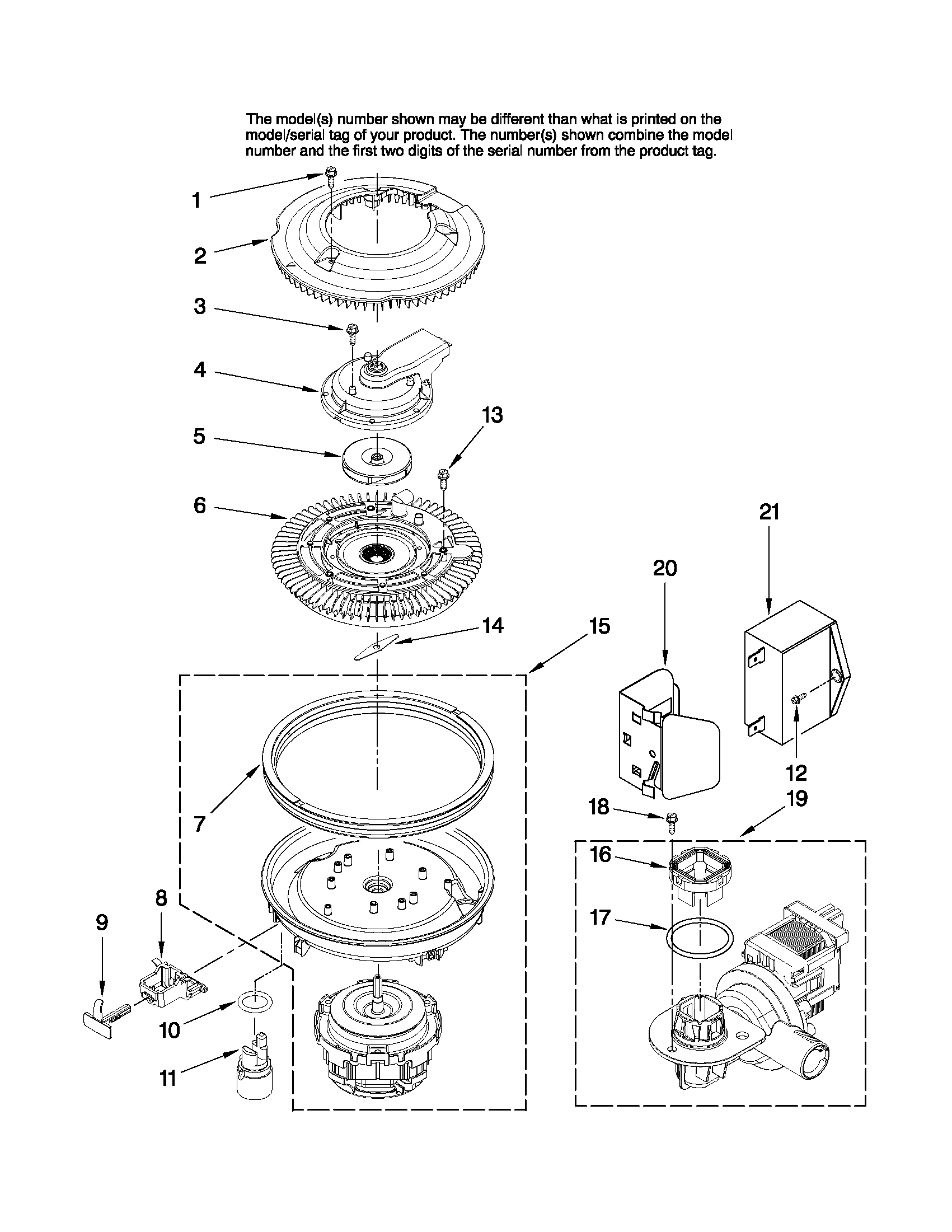 Pump and motor parts