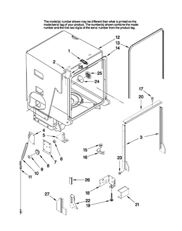 Tub and frame parts