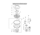 Amana ADB2500AWQ1 pump and motor parts diagram