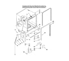 Maytag MDB7851AWS1 tub and frame parts diagram