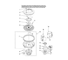Amana ADB2500AWS2 pump and motor parts diagram