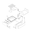 Drawer and rack parts