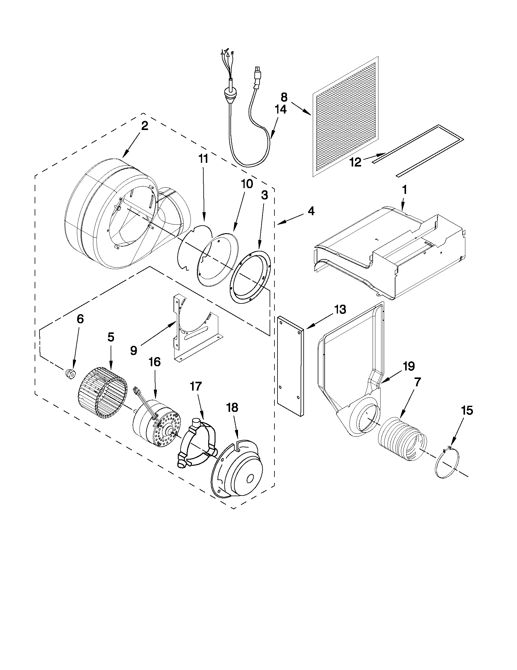 Blower unit parts