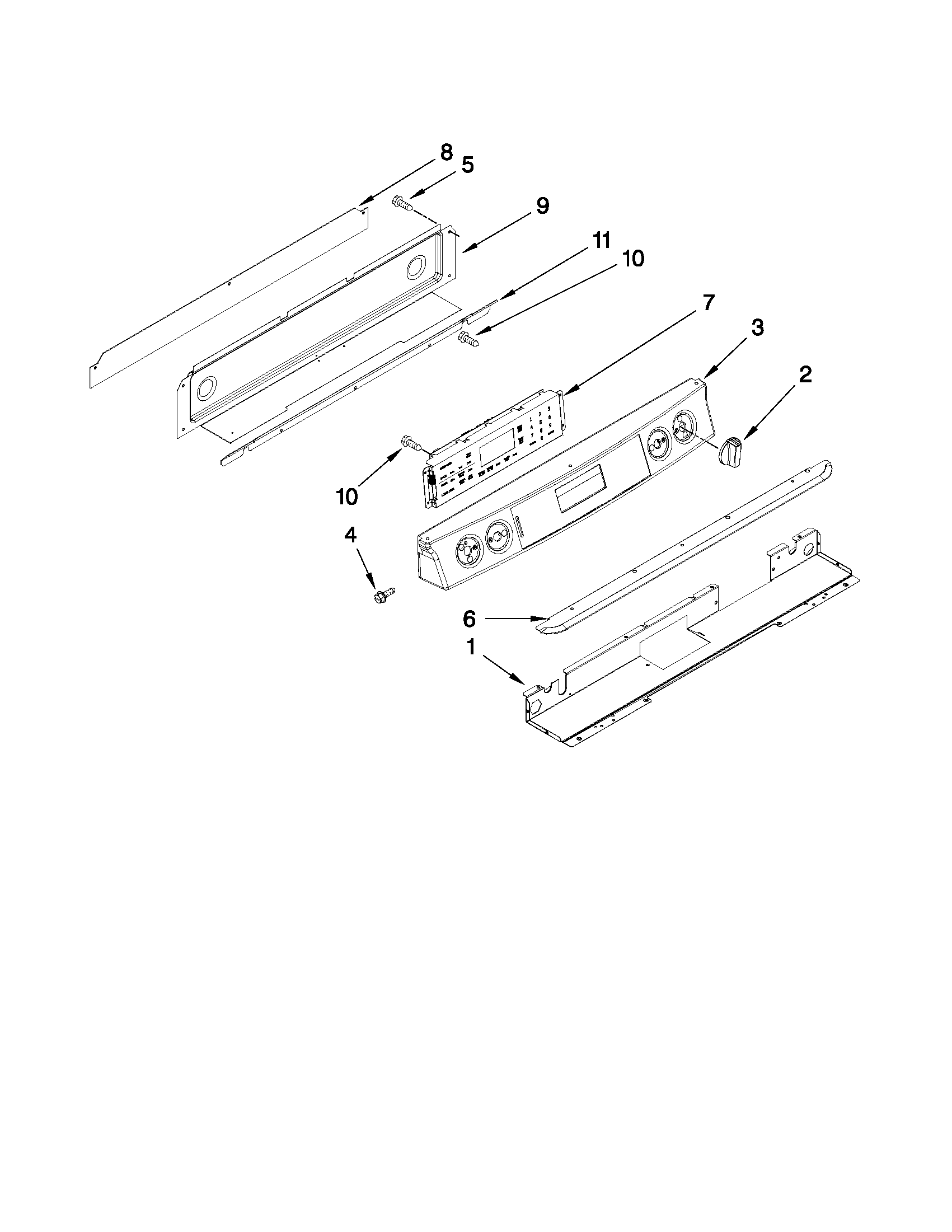 Control panel parts