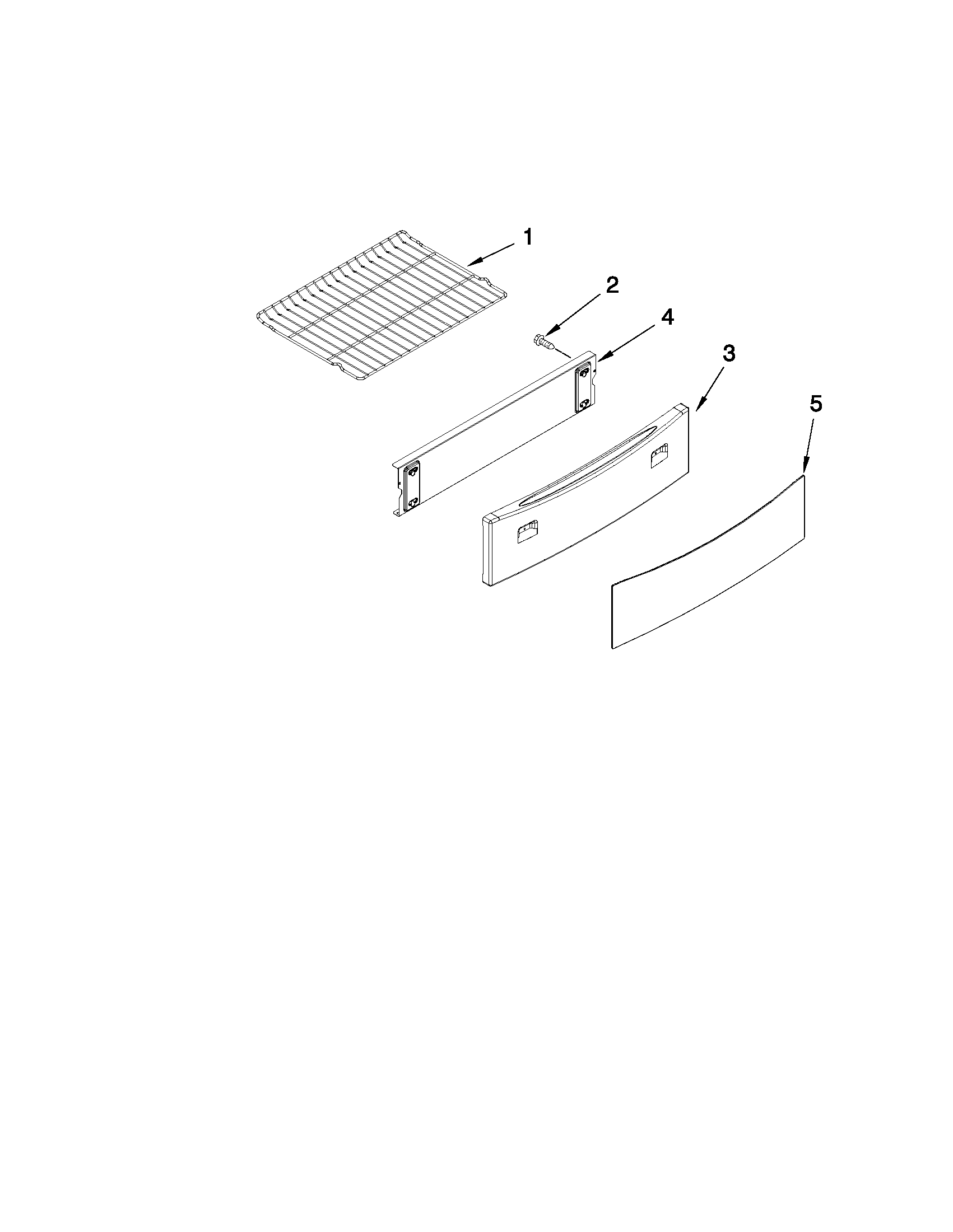 Drawer and rack parts