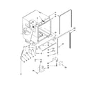Maytag MDB7851AWB2 tub and frame parts diagram