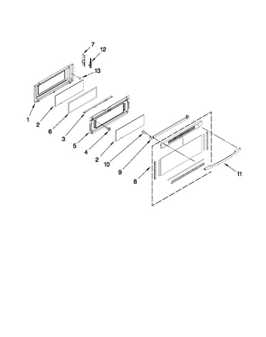 Upper door parts