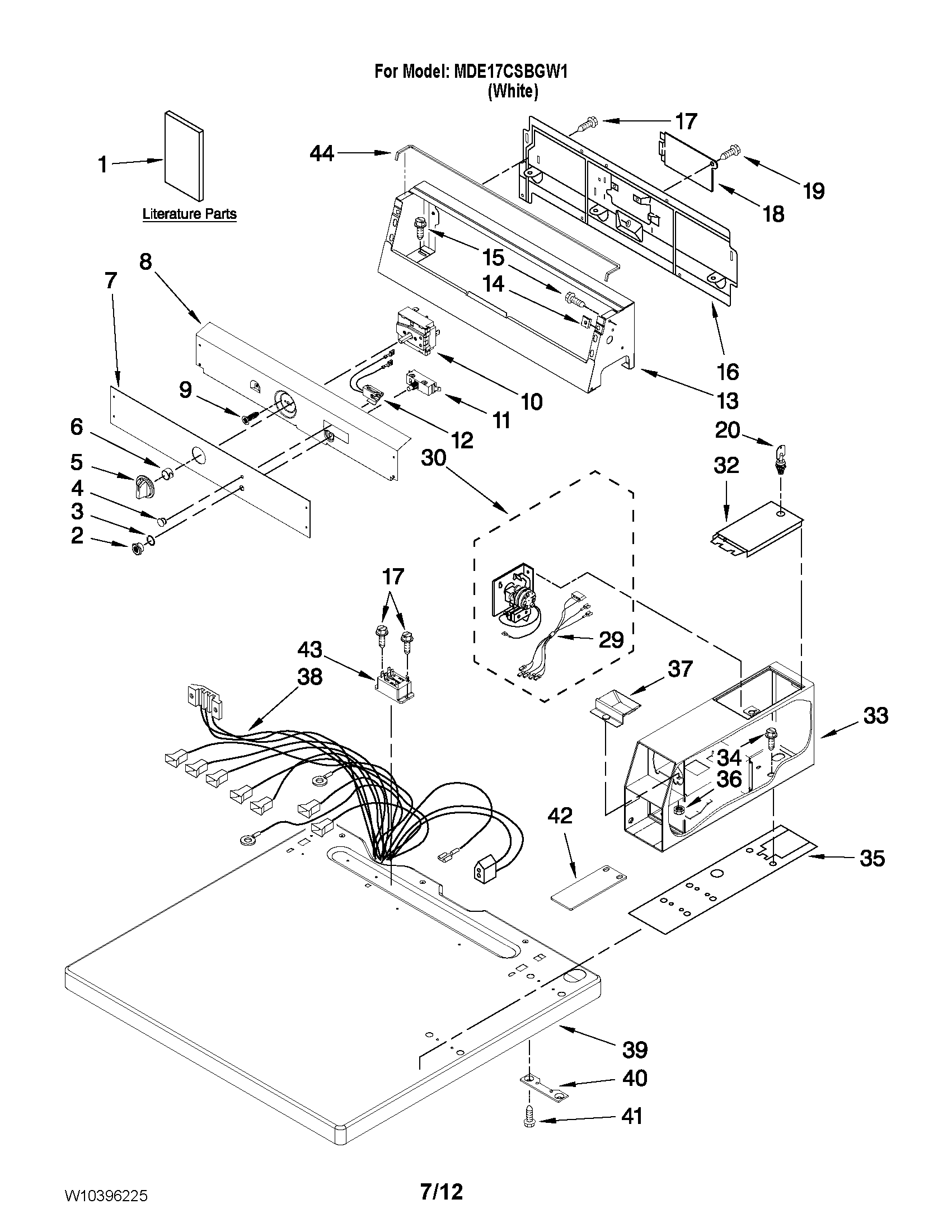 TOP AND CONSOLE PARTS