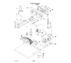 Maytag MDE17CSBGW1 top and console parts diagram
