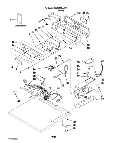 Top and console parts