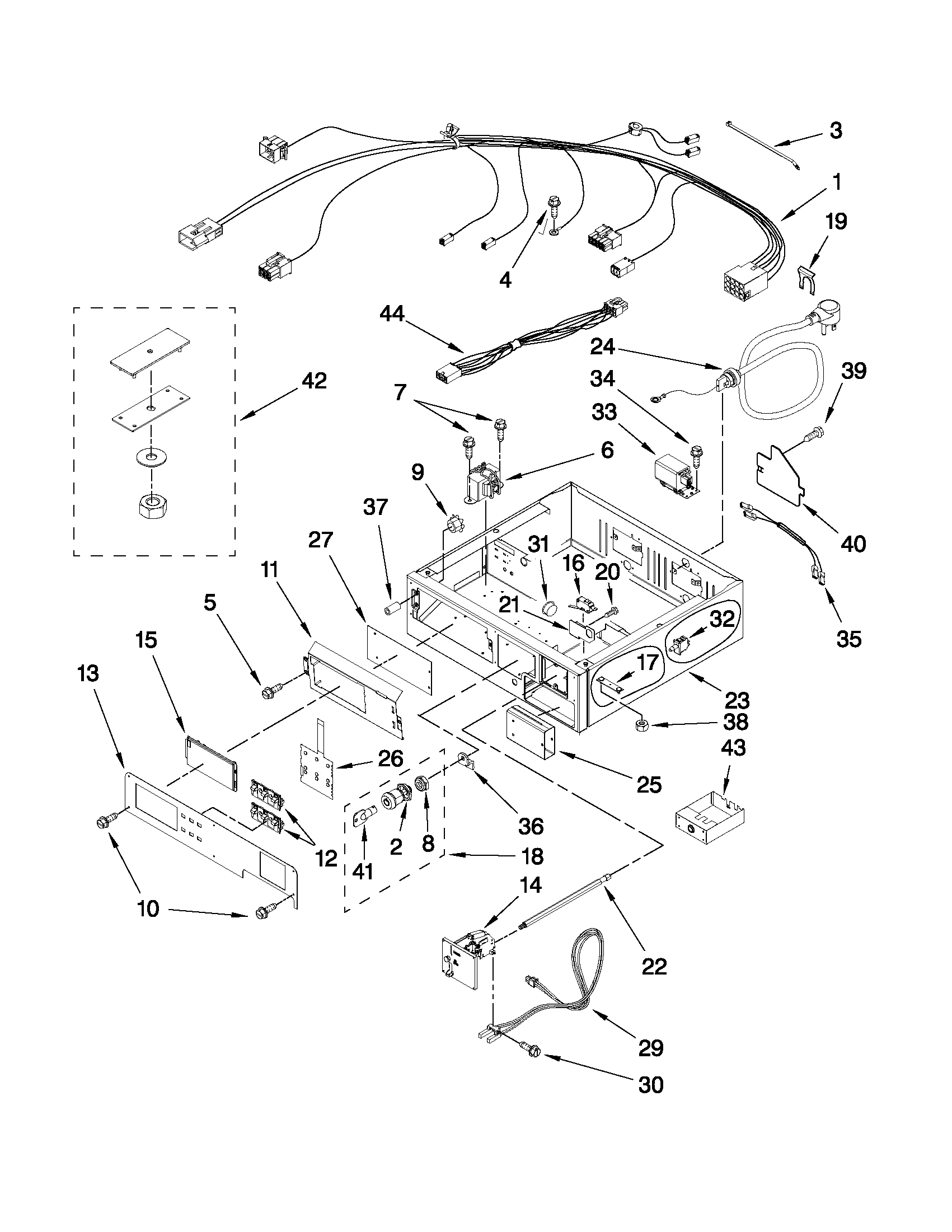 CONTROL PANEL AND SEPARATOR PARTS