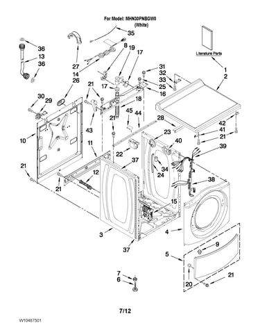Top and cabinet parts