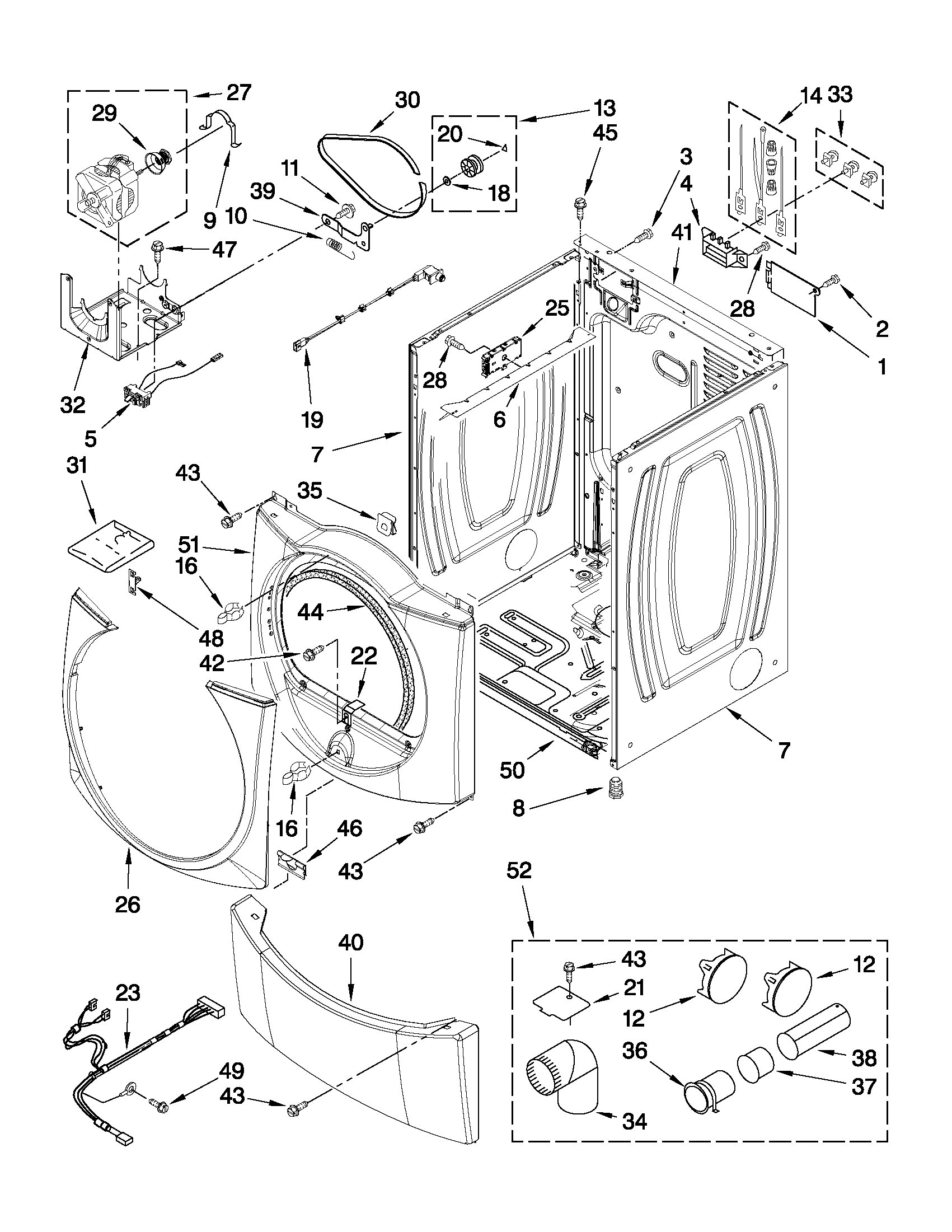 Cabinet parts