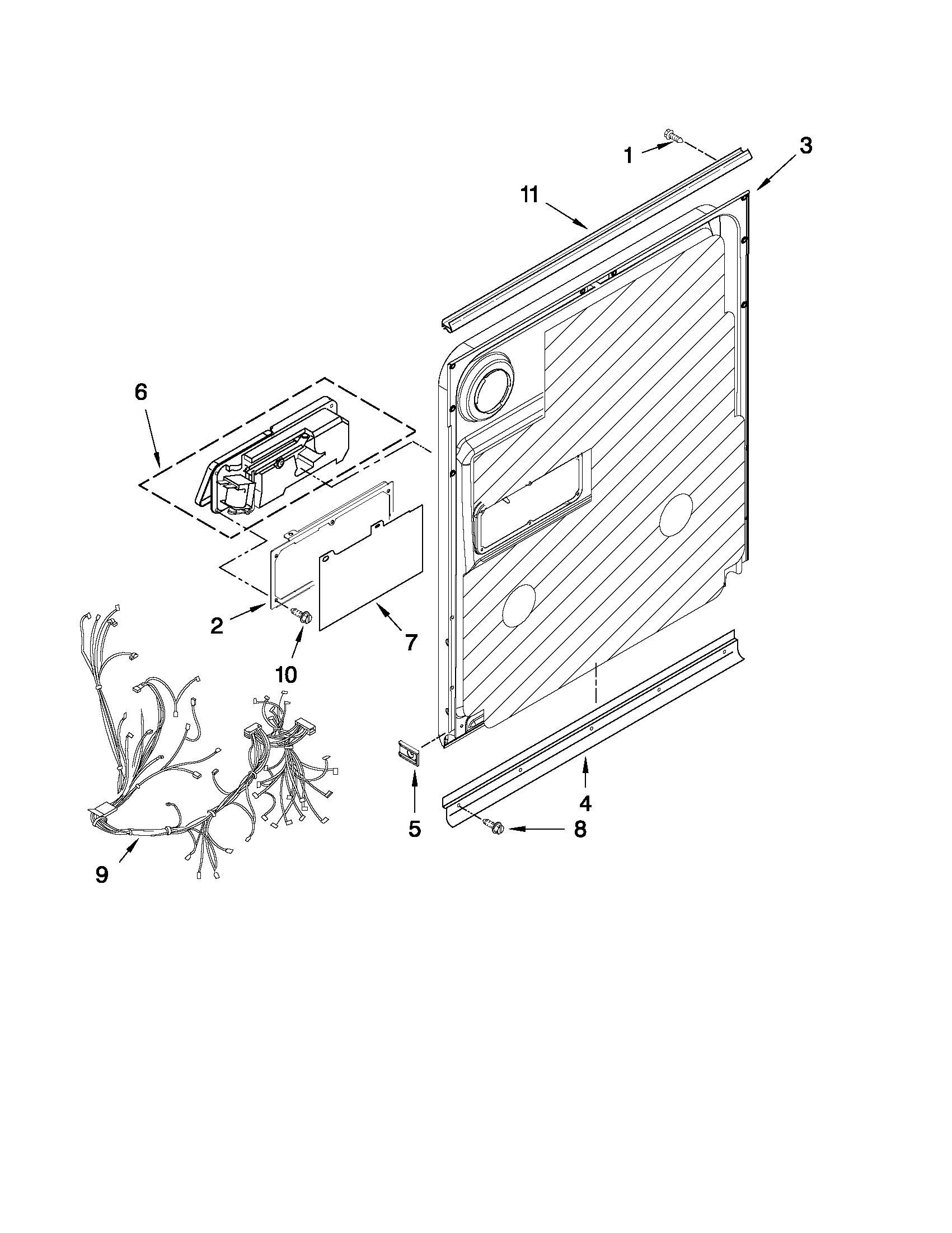 Inner door parts