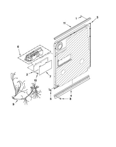 Inner door parts
