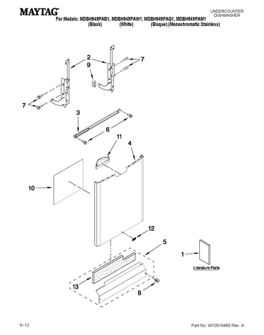 Door and panel parts