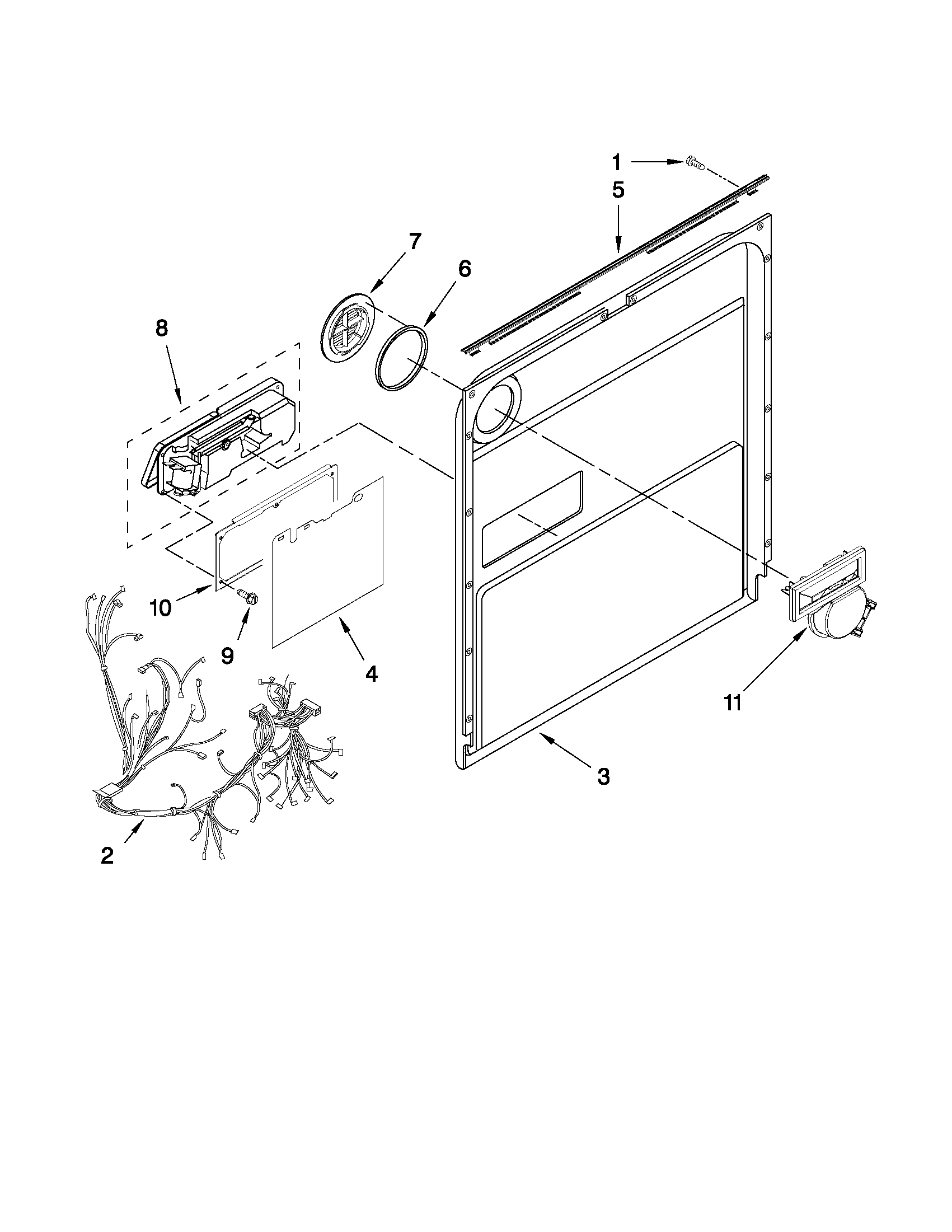 Inner door parts