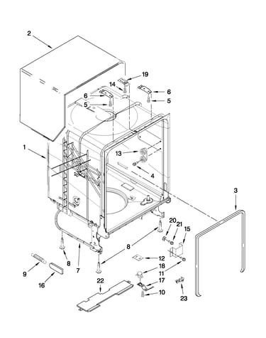 Tub and frame parts