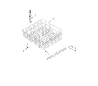 Maytag MDBH949PAW1 upper rack and track parts diagram