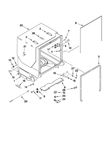 Tub and frame parts