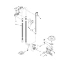 Maytag MDBH979SAB1 fill, drain and overfill parts diagram