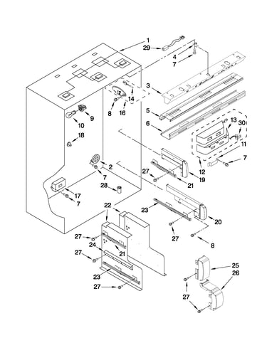 Refrigerator liner parts