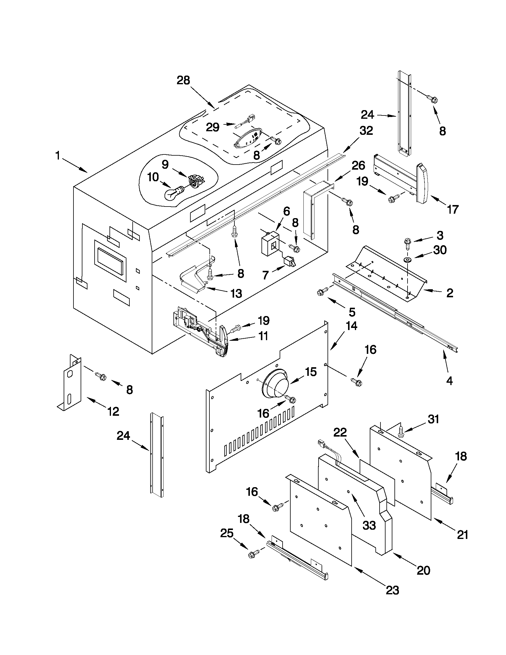 Freezer liner parts