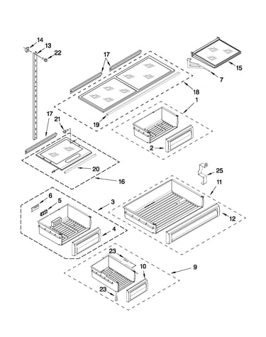 Shelf parts
