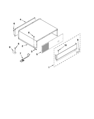 Top grille and unit cover parts
