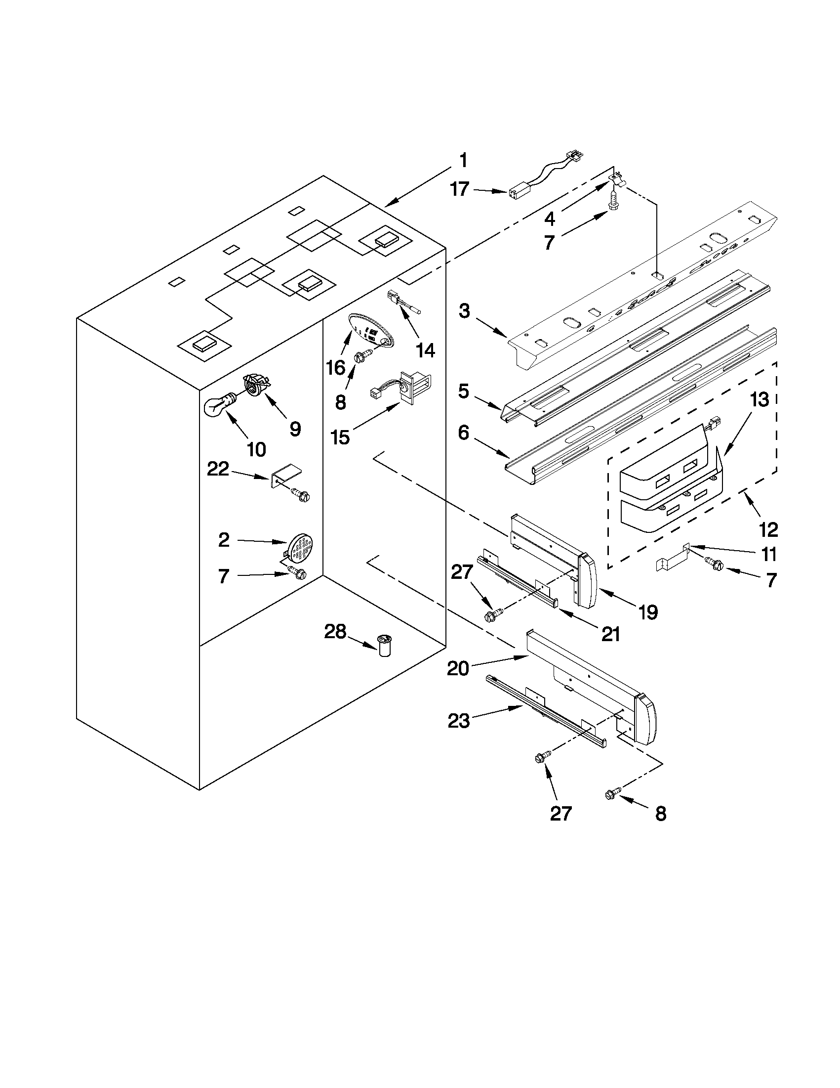 REFRIGERATOR LINER PARTS