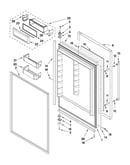 Refrigerator door parts