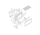 Jenn-Air JB36SSFXLA00 freezer door and basket parts diagram